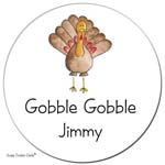 Sugar Cookie Gift Stickers - Gobble Brown